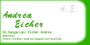 andrea eicher business card